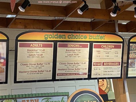 Golden Corral 842815 Providence RoadBrandon, FL 33511Dine In To Go Delivery. . Golden corral buffet grill sevierville menu